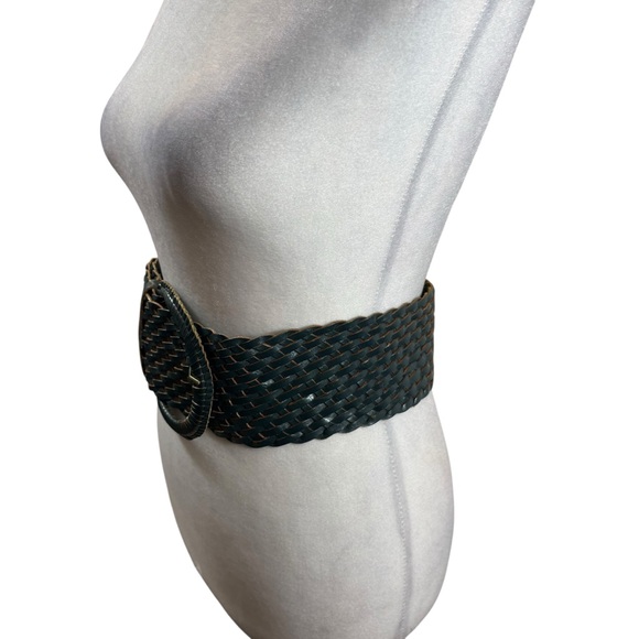 Ladies Vintage Braided Leather Belt Blue‎ Green Color One Size main image 5